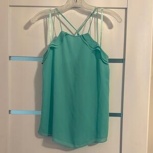 Naked Zebra Aqua Double Strap Camisole
